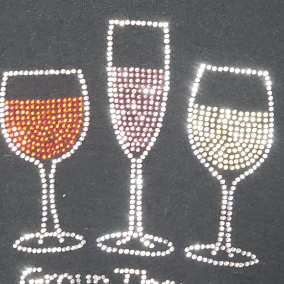 Chris's Stuff Long Sleeve V-Neck Group Therapy Wine Tee - Picture 5 of 7